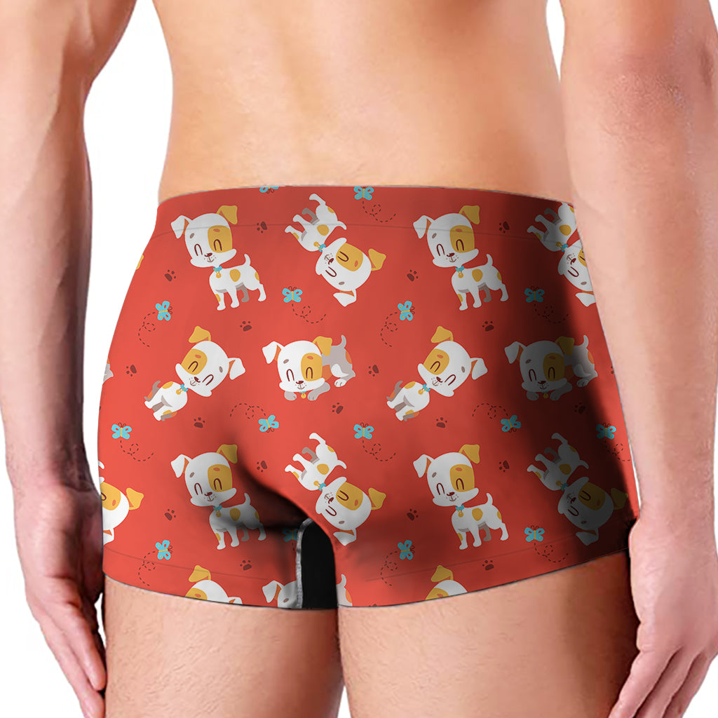 Cartoon Jack Russell Terrier Print Men's Boxer Briefs