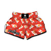 Cartoon Jack Russell Terrier Print Muay Thai Boxing Shorts