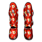 Cartoon Jack Russell Terrier Print Muay Thai Shin Guard