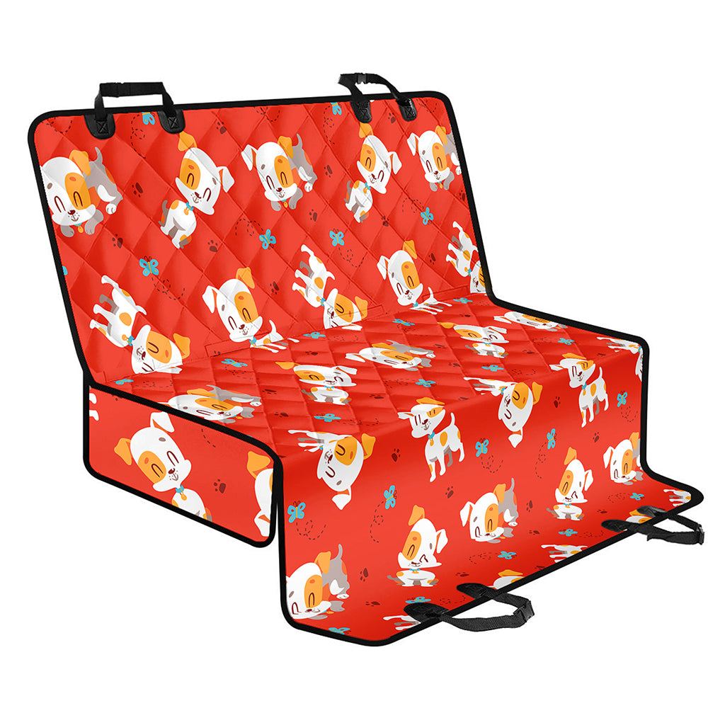 Cartoon Jack Russell Terrier Print Pet Car Back Seat Cover