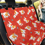 Cartoon Jack Russell Terrier Print Pet Car Back Seat Cover