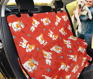 Cartoon Jack Russell Terrier Print Pet Car Back Seat Cover