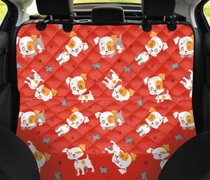 Cartoon Jack Russell Terrier Print Pet Car Back Seat Cover