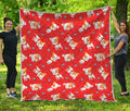 Cartoon Jack Russell Terrier Print Quilt