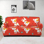 Cartoon Jack Russell Terrier Print Sofa Cover