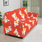 Cartoon Jack Russell Terrier Print Sofa Cover