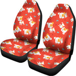 Cartoon Jack Russell Terrier Print Universal Fit Car Seat Covers