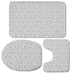 Cartoon Koala Pattern Print 3 Piece Bath Mat Set