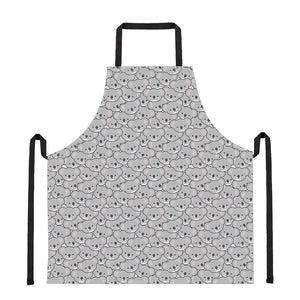 Cartoon Koala Pattern Print Apron