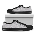 Cartoon Koala Pattern Print Black Low Top Sneakers