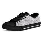 Cartoon Koala Pattern Print Black Low Top Shoes