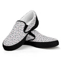 Cartoon Koala Pattern Print Black Slip On Sneakers