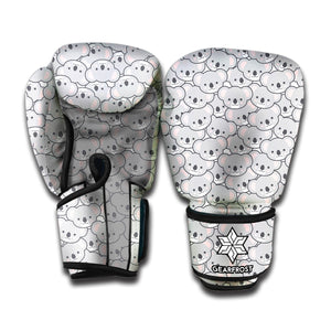 Cartoon Koala Pattern Print Boxing Gloves