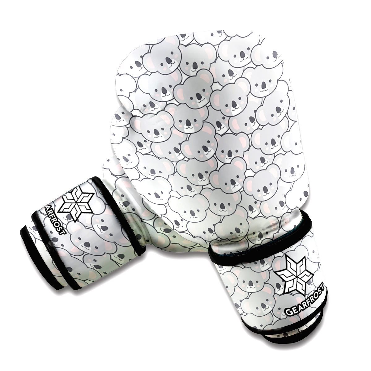 Cartoon Koala Pattern Print Boxing Gloves