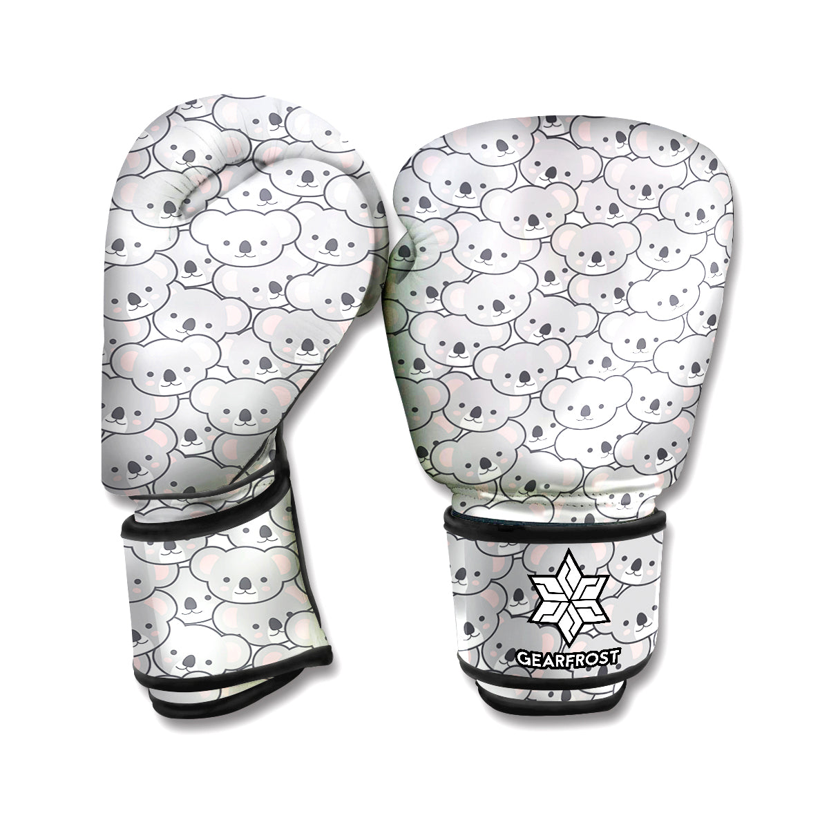 Cartoon Koala Pattern Print Boxing Gloves