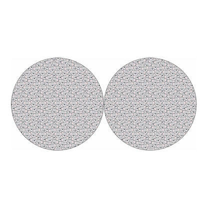 Cartoon Koala Pattern Print Car Coasters