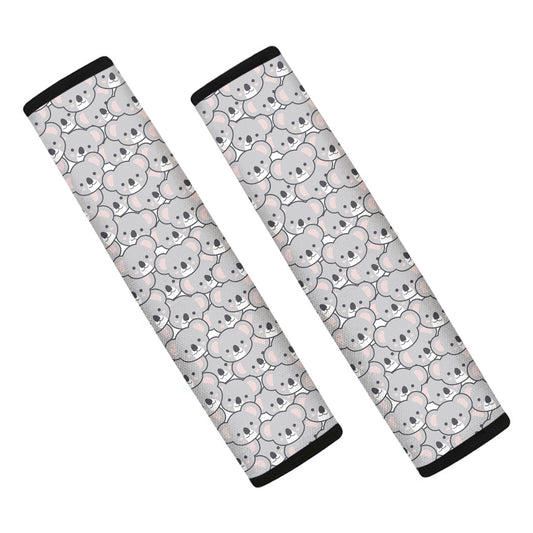 Cartoon Koala Pattern Print Car Seat Belt Covers