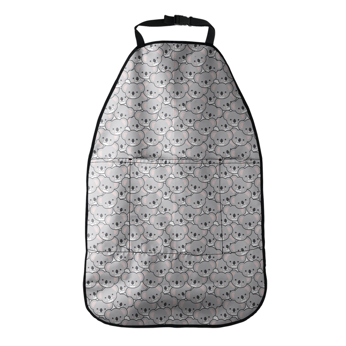 Cartoon Koala Pattern Print Car Seat Organizers