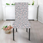 Cartoon Koala Pattern Print Dining Chair Slipcover