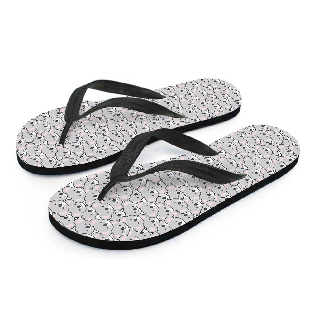 Cartoon Koala Pattern Print Flip Flops