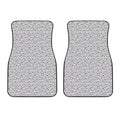 Cartoon Koala Pattern Print Front Car Floor Mats