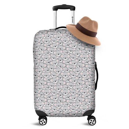 Cartoon Koala Pattern Print Luggage Cover