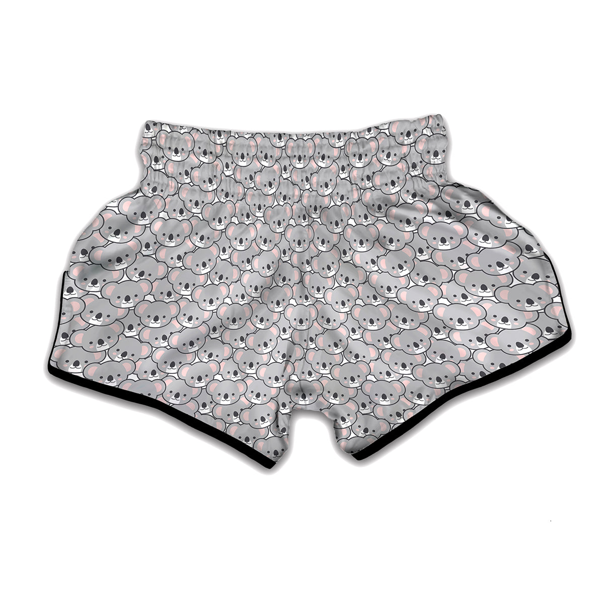 Cartoon Koala Pattern Print Muay Thai Boxing Shorts
