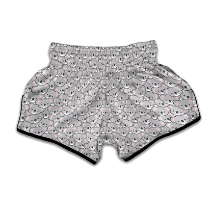 Cartoon Koala Pattern Print Muay Thai Boxing Shorts