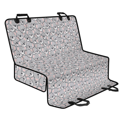 Cartoon Koala Pattern Print Pet Car Back Seat Cover