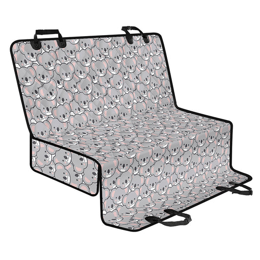 Cartoon Koala Pattern Print Pet Car Back Seat Cover