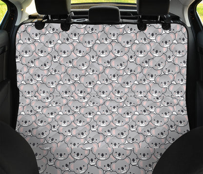 Cartoon Koala Pattern Print Pet Car Back Seat Cover