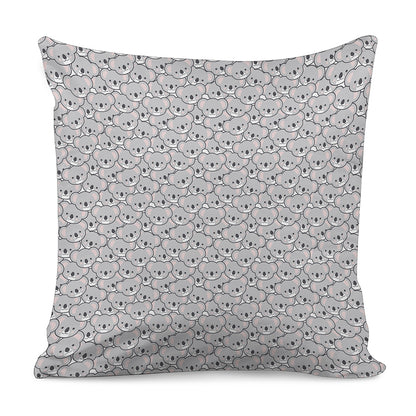 Cartoon Koala Pattern Print Pillow Cover