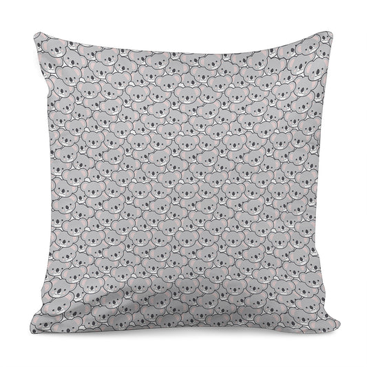 Cartoon Koala Pattern Print Pillow Cover