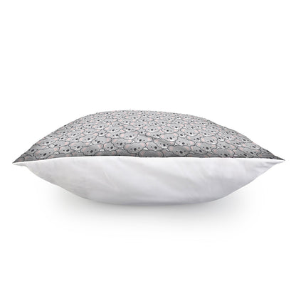 Cartoon Koala Pattern Print Pillow Cover