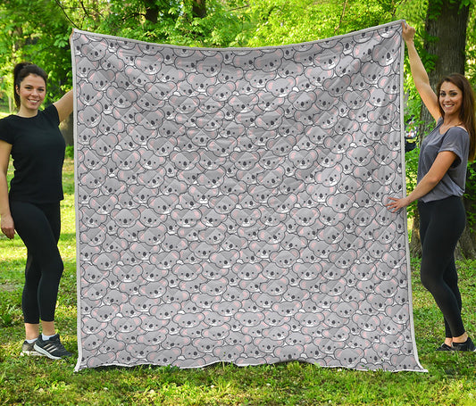 Cartoon Koala Pattern Print Quilt