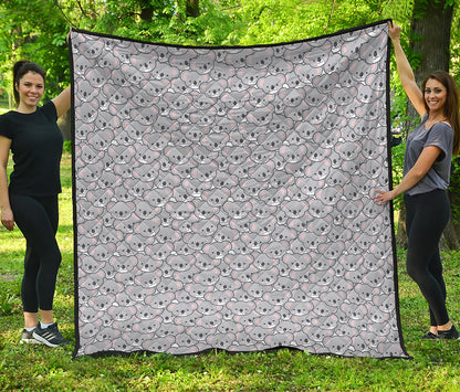 Cartoon Koala Pattern Print Quilt