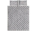 Cartoon Koala Pattern Print Quilt Bed Set