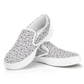 Cartoon Koala Pattern Print White Slip On Sneakers