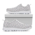Cartoon Koala Pattern Print White Running Shoes