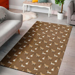 Cartoon Kulan Donkey Pattern Print Area Rug