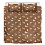 Cartoon Kulan Donkey Pattern Print Duvet Cover Bedding Set