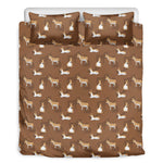 Cartoon Kulan Donkey Pattern Print Duvet Cover Bedding Set