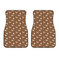 Cartoon Kulan Donkey Pattern Print Front Car Floor Mats