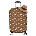 Cartoon Kulan Donkey Pattern Print Luggage Cover