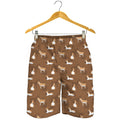 Cartoon Kulan Donkey Pattern Print Men's Shorts