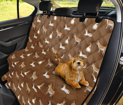 Cartoon Kulan Donkey Pattern Print Pet Car Back Seat Cover