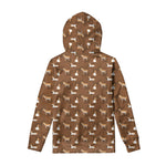 Cartoon Kulan Donkey Pattern Print Pullover Hoodie