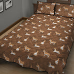 Cartoon Kulan Donkey Pattern Print Quilt Bed Set