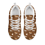 Cartoon Kulan Donkey Pattern Print White Sneakers