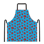 Cartoon Ladybird Pattern Print Apron